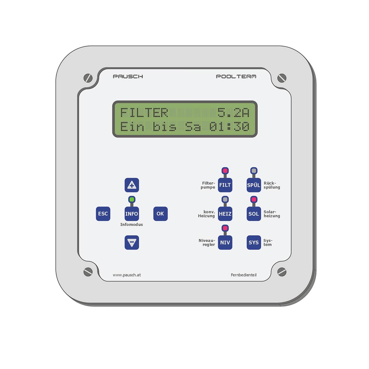 Unterputz Fernbedienteil für iQntrol-P4 und iQntrol-P5 Unterputz Fernbedienteil für iQntrol-P4 und iQntrol-P5