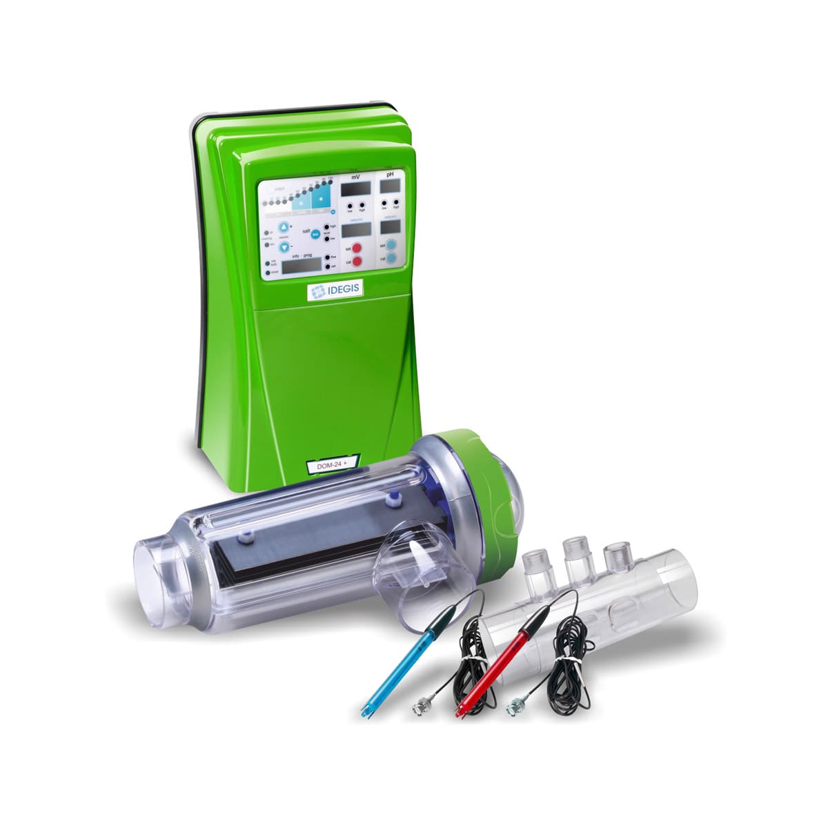 Salzelektrolyseanlage DOMOTIC LOW SALT PH + REDOX, 12 g Cl2/h, für Pools bis 50 m³ Salzelektrolyseanlage DOMOTIC LOW SALT PH + REDOX, 12 g Cl2/h, für Pools bis 50 m³