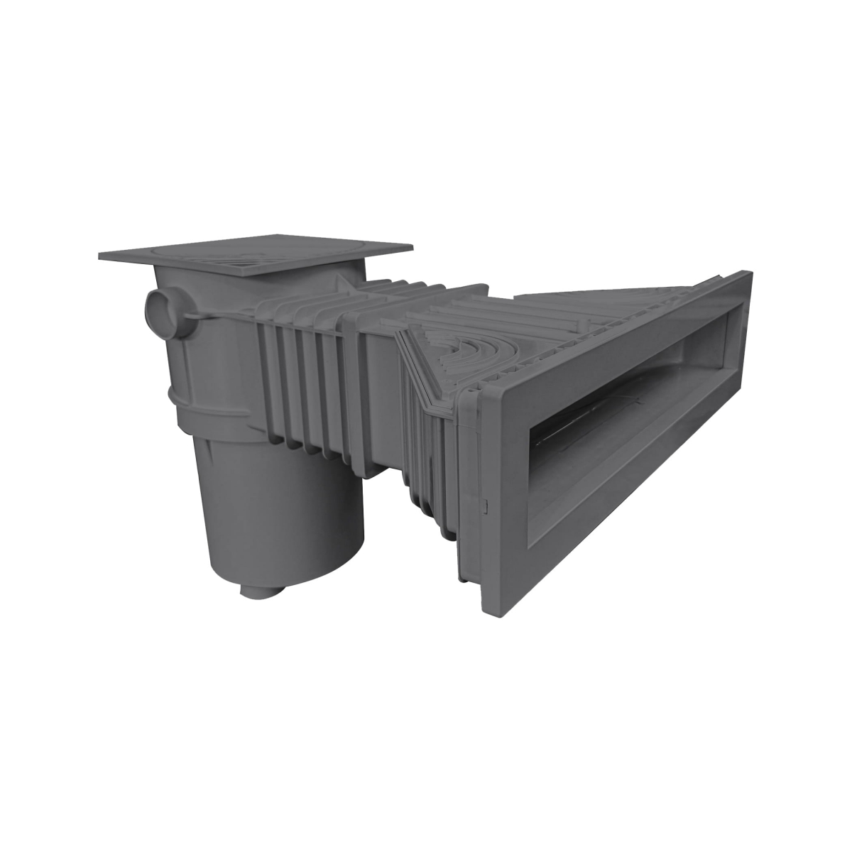 Smart high water level skimmer High500, ABS, anthracite, with brass bushes Smart high water level skimmer High500, ABS, anthracite, with brass bushes