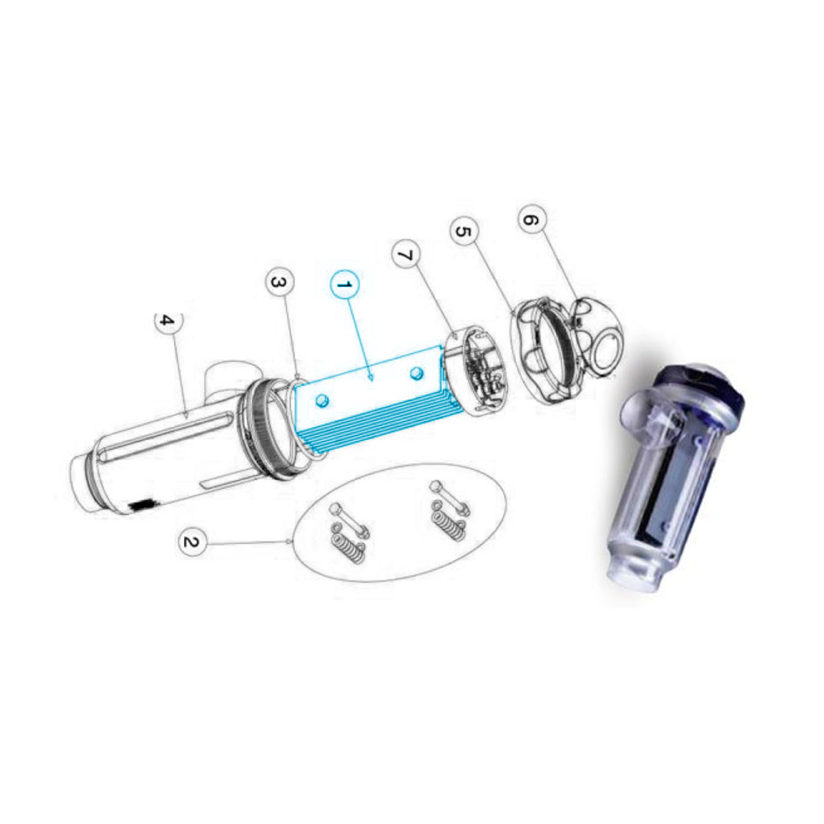 Selbstreinigendes Elektrodenset 12 g für DOMOTIC Selbstreinigendes Elektrodenset 12 g für DOMOTIC