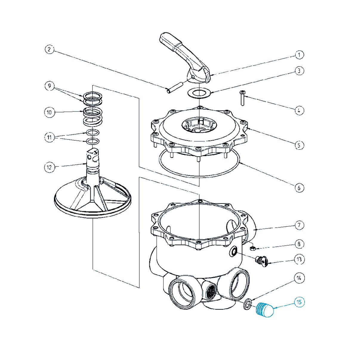 PVC sight glass transparent DN50/d63 PVC sight glass transparent DN50/d63