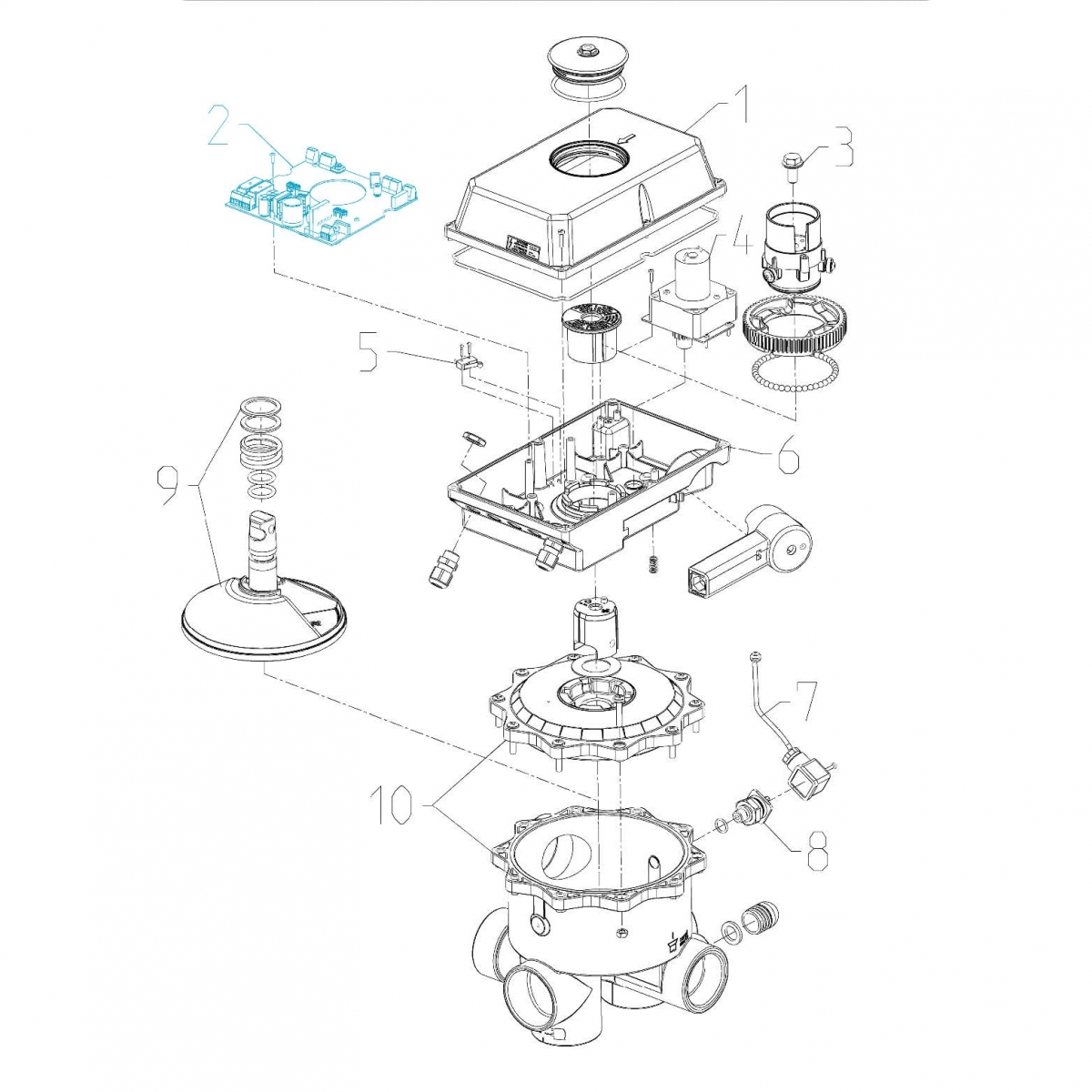 Spare part kit for Aquastar EasyII main circuit board 230V Spare part kit for Aquastar EasyII main circuit board 230V