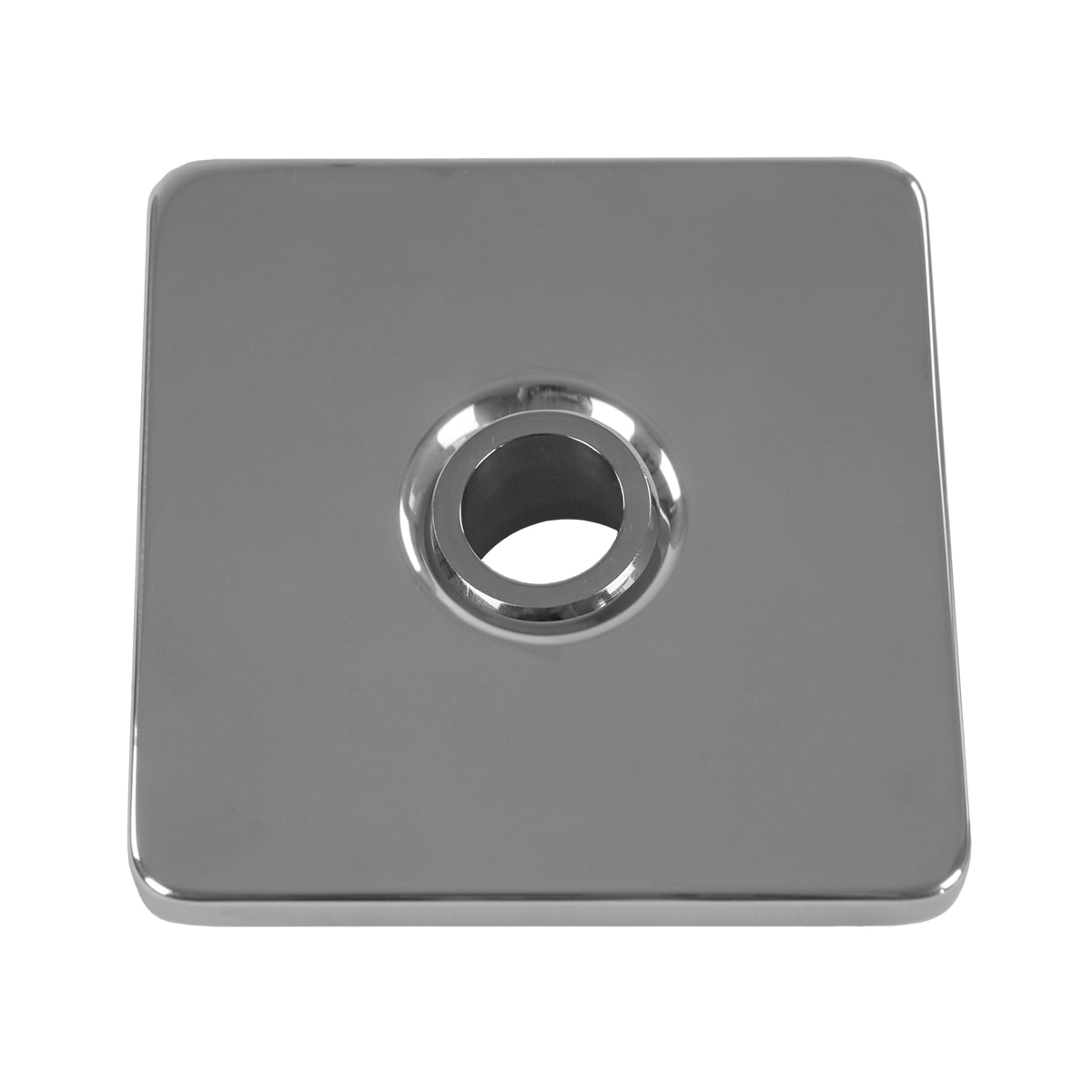Cover for Ocean® Inlet Nozzle PRO DIN V4A AISI 316, 1 1/2" male thread, drilling hole diameter 18 mm "Square", brushed Cover for Ocean® Inlet Nozzle PRO DIN V4A AISI 316, 1 1/2" male thread, drilling hole diameter 18 mm "Square", brushed