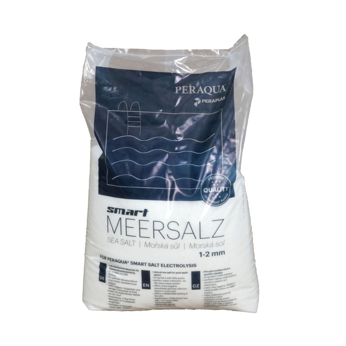 Smart Sea Salt 1-2mm Grade for usage in combination with Saltelectrolysis Systems for pool applications, 25 kg bag Smart Sea Salt 1-2mm Grade for usage in combination with Saltelectrolysis Systems for pool applications, 25 kg bag