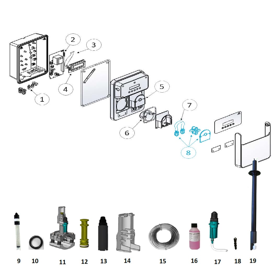 Roll holder 6*9mm + kit bearing + cover for 7300333 and 7300848 Roll holder 6*9mm + kit bearing + cover for 7300333 and 7300848