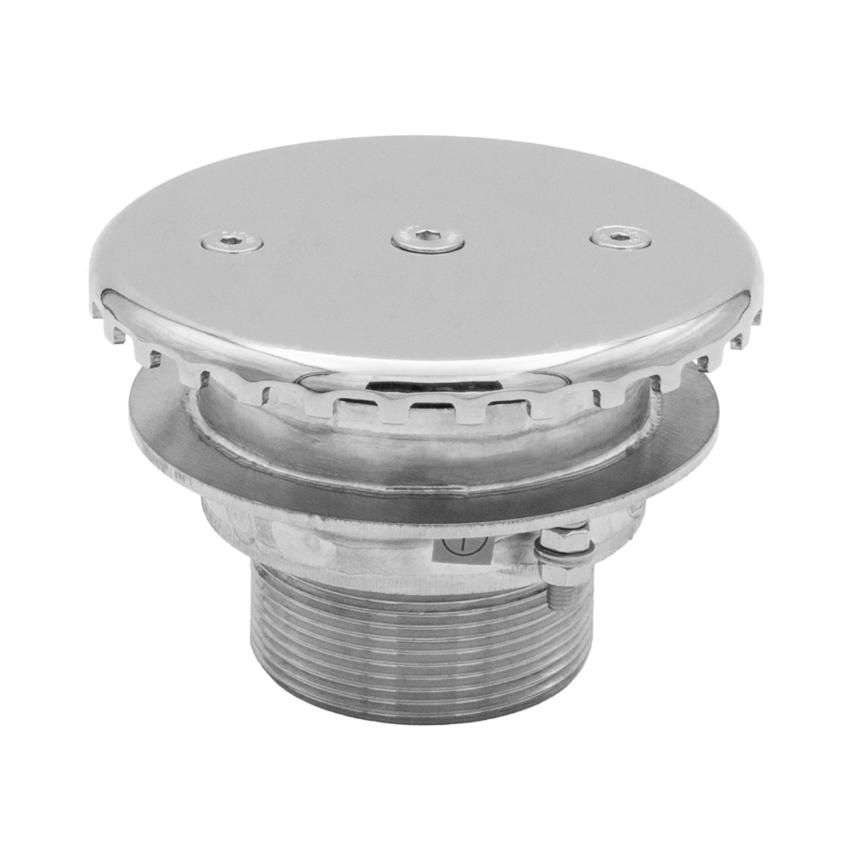 Ocean® floor inlet nozzle V4A round for liner pools Ocean® floor inlet nozzle V4A round for liner pools