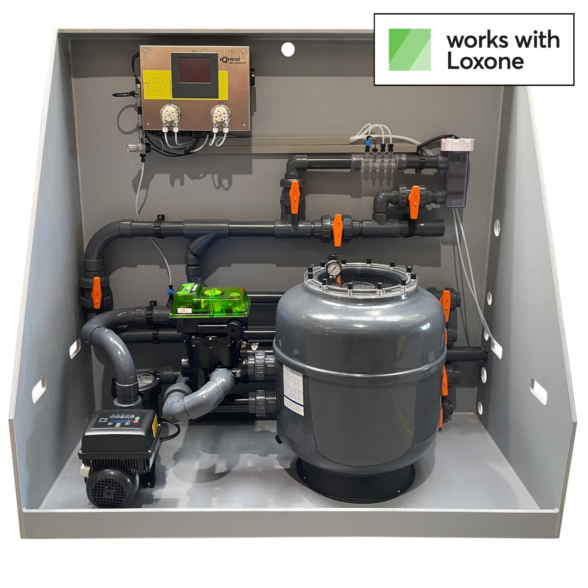 iQnnect Base Salt-Complete, complete pool technology set with salt electrolysis system, for skimmer pools iQnnect Base Salt-Complete, complete pool technology set with salt electrolysis system, for skimmer pools