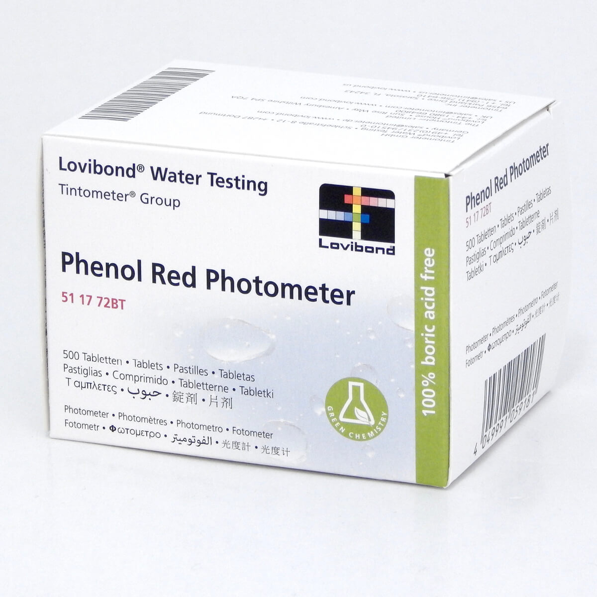 Lovibond® tablets pH Phenol Red in a pack of 500 pcs, slowly soluble, for pH measurement Lovibond® tablets pH Phenol Red in a pack of 500 pcs, slowly soluble, for pH measurement