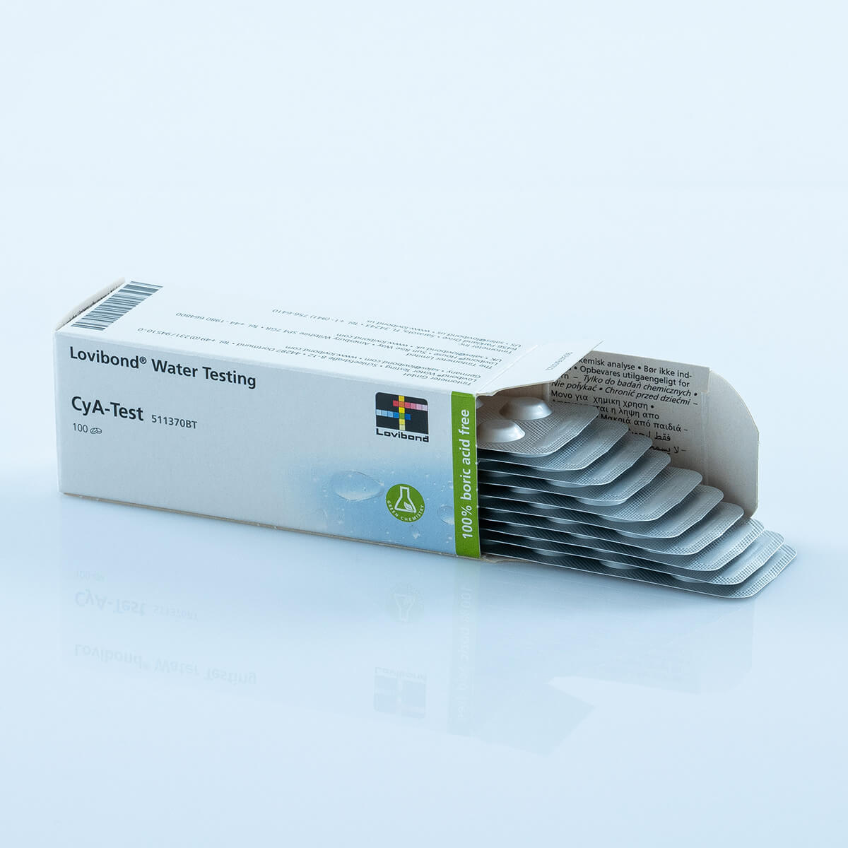 Lovibond® tablets cyanuric acid in a pack of 100 pcs, slowly soluble, for the determination of the cyanuric acid Lovibond® tablets cyanuric acid in a pack of 100 pcs, slowly soluble, for the determination of the cyanuric acid
