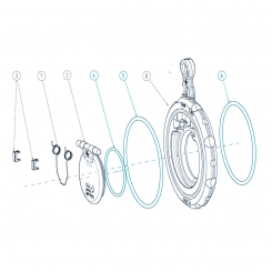 Dichtset für Rückschlagklappe K6 EPDM Dichtset für Rückschlagklappe K6 EPDM