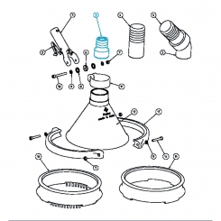 Hose nozzle d=39mm ABS black solvent socket 50mm loose packed Hose nozzle d=39mm ABS black solvent socket 50mm loose packed
