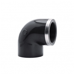 IBG® elbow 90° solvent socket / female thread, reinforced 