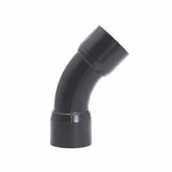 IBG® bend 45° solvent socket, made of PVC pipe, grey 