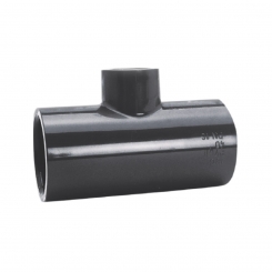 IBG® Tee 90° solvent socket / reduced, PN16, grey 