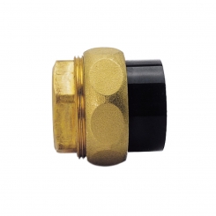 IBG® adapter union, PVC/gun metal (rg5), solvent socket – female thread 