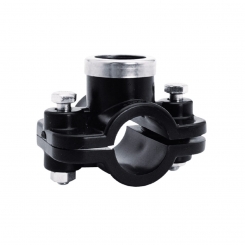 IBG® clamp saddle type A, pipe female thread with stainless steel ring 