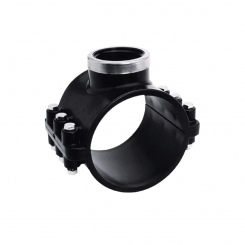 IBG® clamp saddle type C, pipe female thread with stainless steel ring 