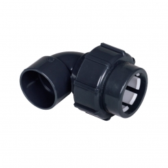IBG® FlexFit® adapter elbow 90°, clamp – solvent socket 