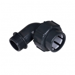 IBG® FlexFit® adapter elbow 90°, BSP, clamp – male thread 