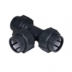 IBG® FlexFit® adapter tee 90°, clamp – clamp d50 × 50 × 50 IBG® FlexFit® adapter tee 90°, clamp – clamp d50 × 50 × 50