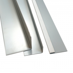 Sheet steel angle 90°, 70x40x2000 mm, outside coating grey Sheet steel angle 90°, 70x40x2000 mm, outside coating grey