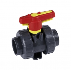 Ball Valve M1 2W DN50 PVC grey PVCu solvent socket ends d63 metric PN16 EPDM PTFE single packed Ball Valve M1 2W DN50 PVC grey PVCu solvent socket ends d63 metric PN16 EPDM PTFE single packed
