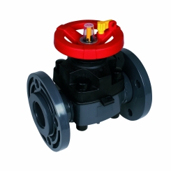Diaphragm Valve T4  with fix flange FPM PTFE coated 