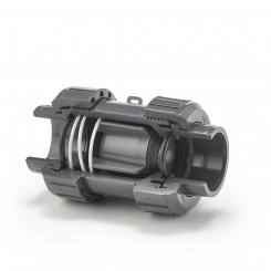 Cone Check Valve S4 (spring loaded) V4A PTFE coated (teflon) EPDM 