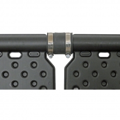 Connection-tube 38 x 5 x 60 mm with 2 stainless steel hose clamps Connection-tube 38 x 5 x 60 mm with 2 stainless steel hose clamps