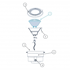 Ersatzlampe für Unterwasserscheinwerfer Ocean 12v/300W Ersatzlampe für Unterwasserscheinwerfer Ocean 12v/300W