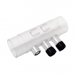 Transparent electrode and injector holder for salt electrolysis systems, including 1 O-ring Transparent electrode and injector holder for salt electrolysis systems, including 1 O-ring