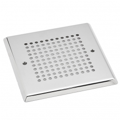 Ocean®  cover for main drain„Square“, 24 × 24cm, d8 drilling holes  AISI316/V4A Ocean®  cover for main drain„Square“, 24 × 24cm, d8 drilling holes  AISI316/V4A