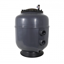 Polyester Filter Bregenz 3, d610, 2" Anschluss, Side Mount, schwarzer Flanschdeckel, RAL7024 graphitgrau Polyester Filter Bregenz 3, d610, 2" Anschluss, Side Mount, schwarzer Flanschdeckel, RAL7024 graphitgrau