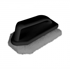 Ocean® hand scrubber De Luxe, PP, black 