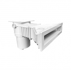 Smart high water level skimmer High500, ABS, white 