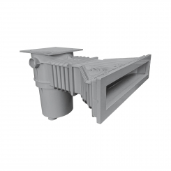 Smart high water level skimmer High500, ABS, grey 