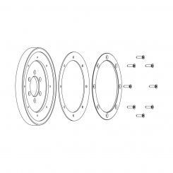 VISION installation kits for covers ultra flat for liner pools 