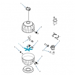 6 collecting arms for models d450, d530, d620 6 collecting arms for models d450, d530, d620