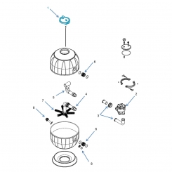 Lid kit for models d450, d530 and d620 sand color Lid kit for models d450, d530 and d620 sand color