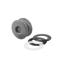 Inlet nozzle Ocean for polyester pools ABS grey, sealing set with clamp nut Dichtsatz und Klemmmutter Inlet nozzle Ocean for polyester pools ABS grey, sealing set with clamp nut Dichtsatz und Klemmmutter