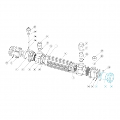 Union 50 mm for the titanium tube heat exchanger Union 50 mm for the titanium tube heat exchanger