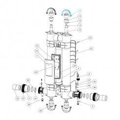 Lampenfassung / Halterung für Quantum oder UV-C 55W/110W für Bj 2016-2021 Lampenfassung / Halterung für Quantum oder UV-C 55W/110W für Bj 2016-2021