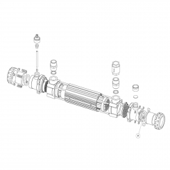 Gasket for titanium tube heat exchanger Gasket for titanium tube heat exchanger