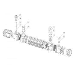 Fittings kit for the titanium tube heat exchanger Fittings kit for the titanium tube heat exchanger